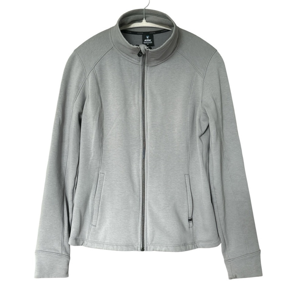 Kuhl Women's Spekter Jacket Gray Cozy Soft Layers Casual Full Zip Outerwear Sz M